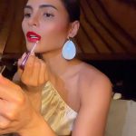 Lovi Poe Instagram – GRWM: Mokang’s (or should I say Monique’s?) date night lippie with Alberto Frias using @readysetglowph’s  DFK red lip stain💋
