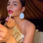 Lovi Poe Instagram - GRWM: Mokang’s (or should I say Monique’s?) date night lippie with Alberto Frias using @readysetglowph’s DFK red lip stain💋