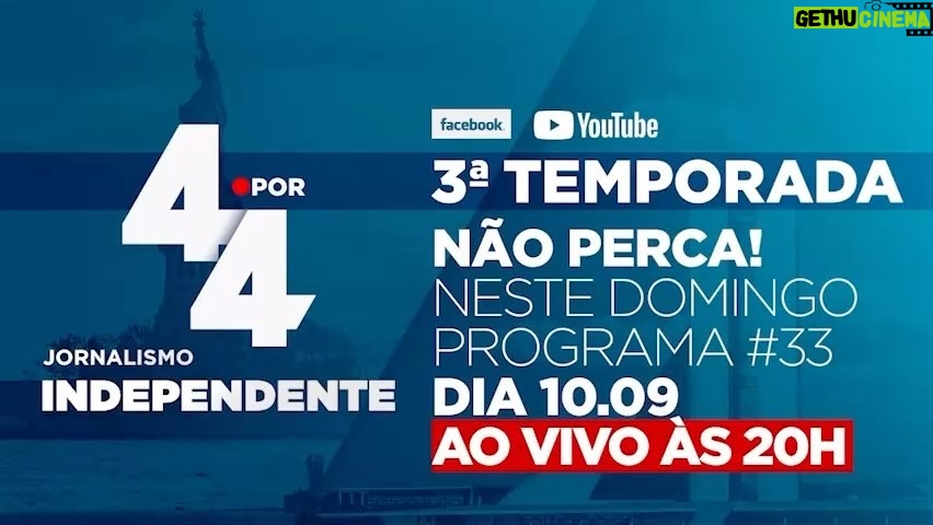 Luís Ernesto Lacombe Instagram - Neste DOMINGO, 10/09, a partir das 20h, tem @programa4por4 , ao vivo. Com a participação de @augustosnunesoficial . No nosso canal no YouTube, no nosso aplicativo e em programa4por4.com @anapaulavolei #jornalismo #opinião #programa4por4 #liberdade #independência #responsabilidade #coragem