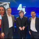 Luís Ernesto Lacombe Instagram - Quem é Javier Milei, candidato à presidência da Argentina que venceu as eleições primárias no país? Vá ao canal do @programa4por4 no YouTube. Lá tem uma entrevista que fizemos com ele. #javiermilei #milei #argentina #eleições #entrevista #programa4por4