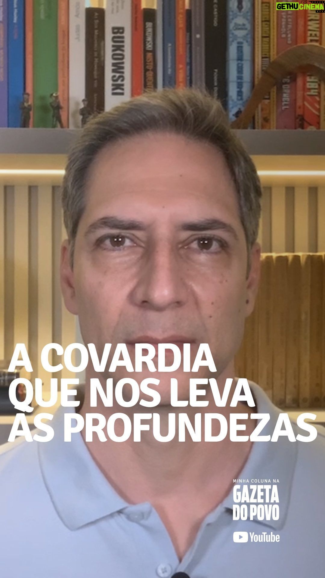 Luís Ernesto Lacombe Instagram - A COVARDIA QUE NOS LEVA ÀS PROFUNDEZAS - minha coluna na GAZETA DO POVO @gazetadopovo #opinião #artigo #coluna #crônica #jornalismo #jornalista #colunista #cronista #articulista #jornal #gazetadopovo #gazeta