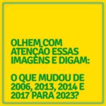Luís Ernesto Lacombe Instagram - Olhem com atenção essas imagens e digam: o que mudou de 2006, 2013, 2014 e 2017 para 2023?
