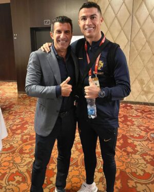 Luís Figo Instagram - Good to see you @cristiano number 1 in a important victory 🇵🇹🇵🇹 @portugal