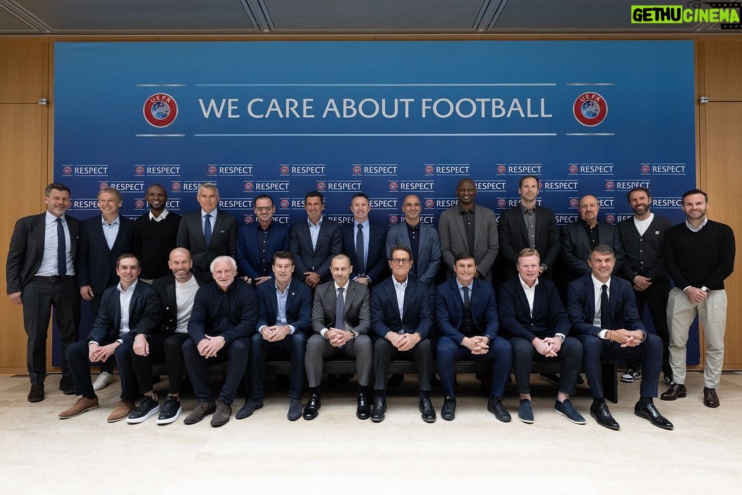 Luís Figo Instagram - The UEFA Football Board held its inaugural meeting at the House of European Football in Nyon, Switzerland, reflecting on various topics, including the Laws of the Game and refereeing matters such as the line of intervention, VAR, the handball rule and player behaviour.