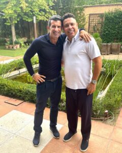 Luís Figo Instagram - Parabéns Ferinha 🥂🎂 Happy Birthday 🎂🥂 Madrid, Spain