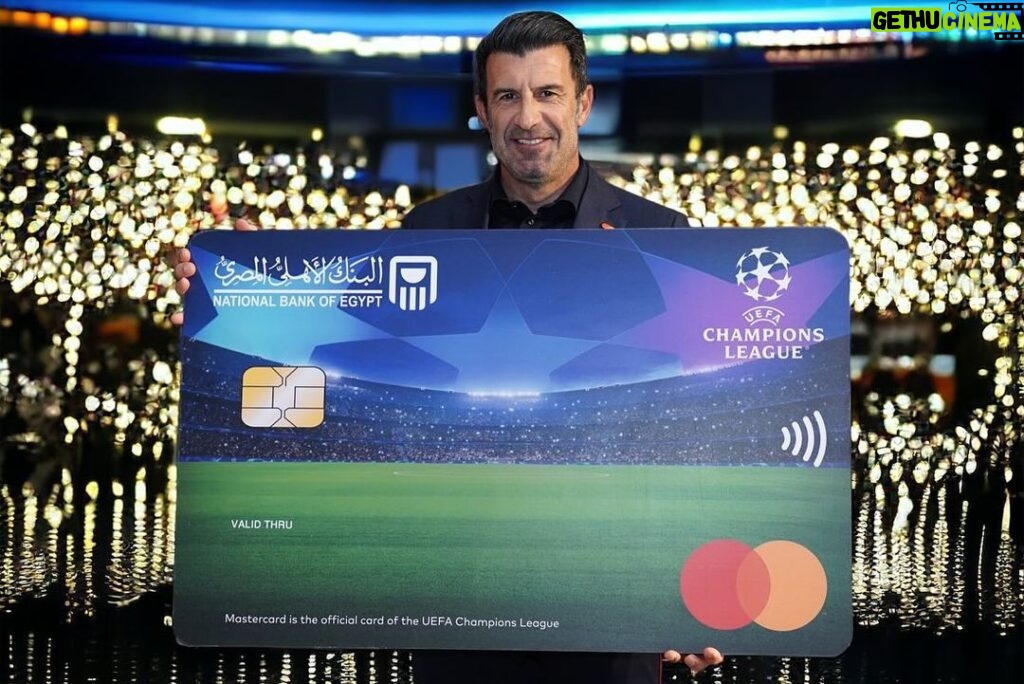 Luís Figo Instagram - Thank you @mastercardmena and @nbe1898 for having me in Cairo for the launch of their new @championsleague credit card! It’s always great to be back to a country that welcomed me with so much love! #mastercard #egypt #nbe #cairo New Cairo