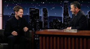 Lucas Bravo Instagram - Thank you for having me @jimmykimmellive 🤍