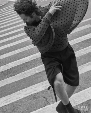Lucas Bravo Instagram - Thank you @nlvogue 

Photography - @colienarentmeester / @artdeptbeautystyle Styling - @sarahgorereeves / @alteredagency
Hair - @robertodicuia
Make-up - @vicky_steckel
Prop styling - @schwartzstory
Producer - @amandacrayons
Photography assistant – Tucker Vanderweyden
Styling assistants - @fridadda_, @miarapoport, @craig_reynolds Prop styling assistant – Roger Brown
Digital tech – @willheathphoto