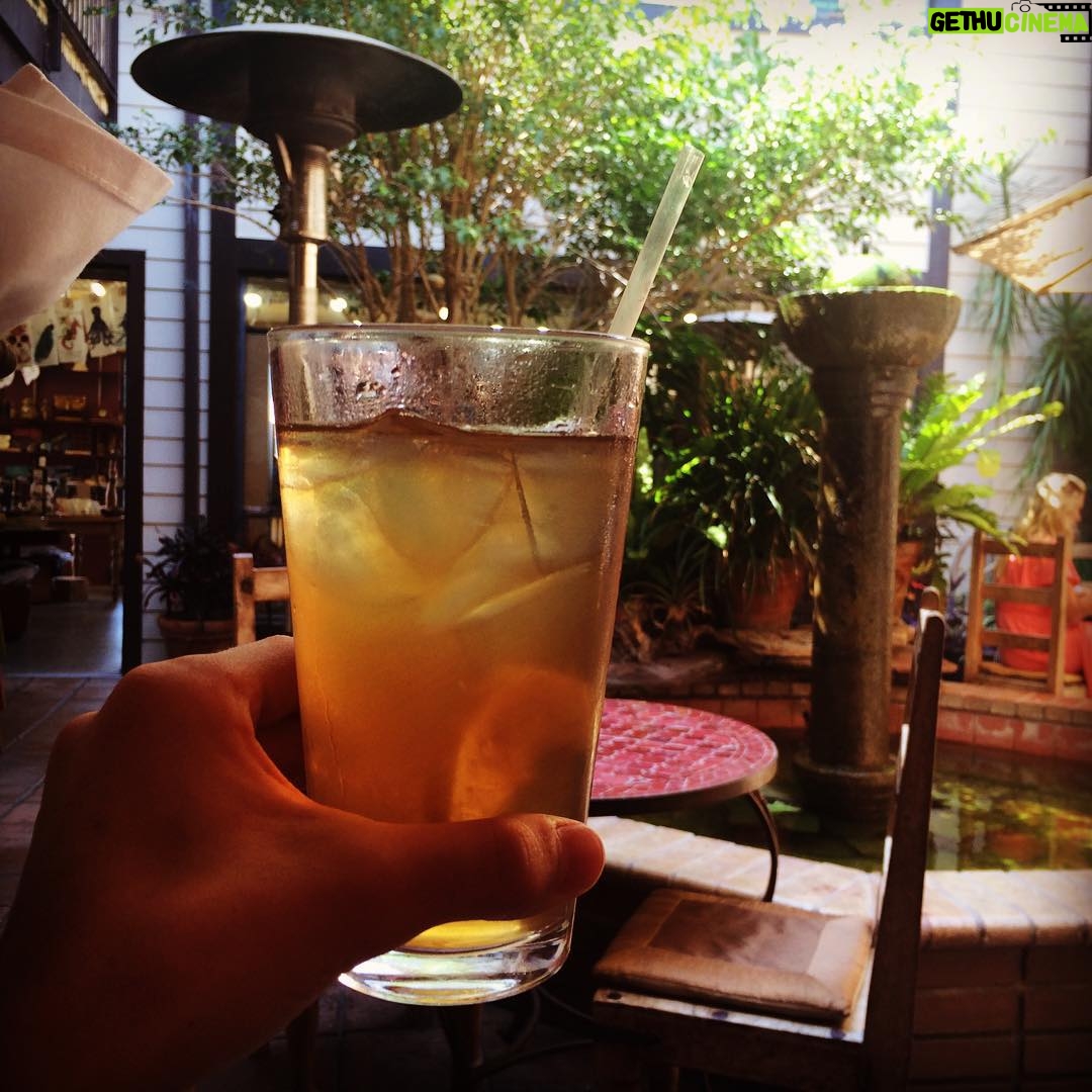 Lucas Jade Zumann Instagram - Mango vanilla iced tea The Green Temple Veggie Place