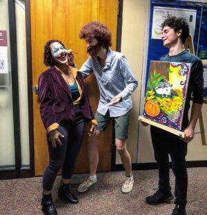 Lucas Jade Zumann Instagram - The Joker, Bob Ross, and his lonely easel. Happy Halloween everyone 🎃
