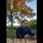 Lucas Jade Zumann Instagram - Showing appreciation for my Father and for Fall. Chess in the park kind of day... here's to an awsome autumn 🍂 🍻 Rogers Park, Chicago