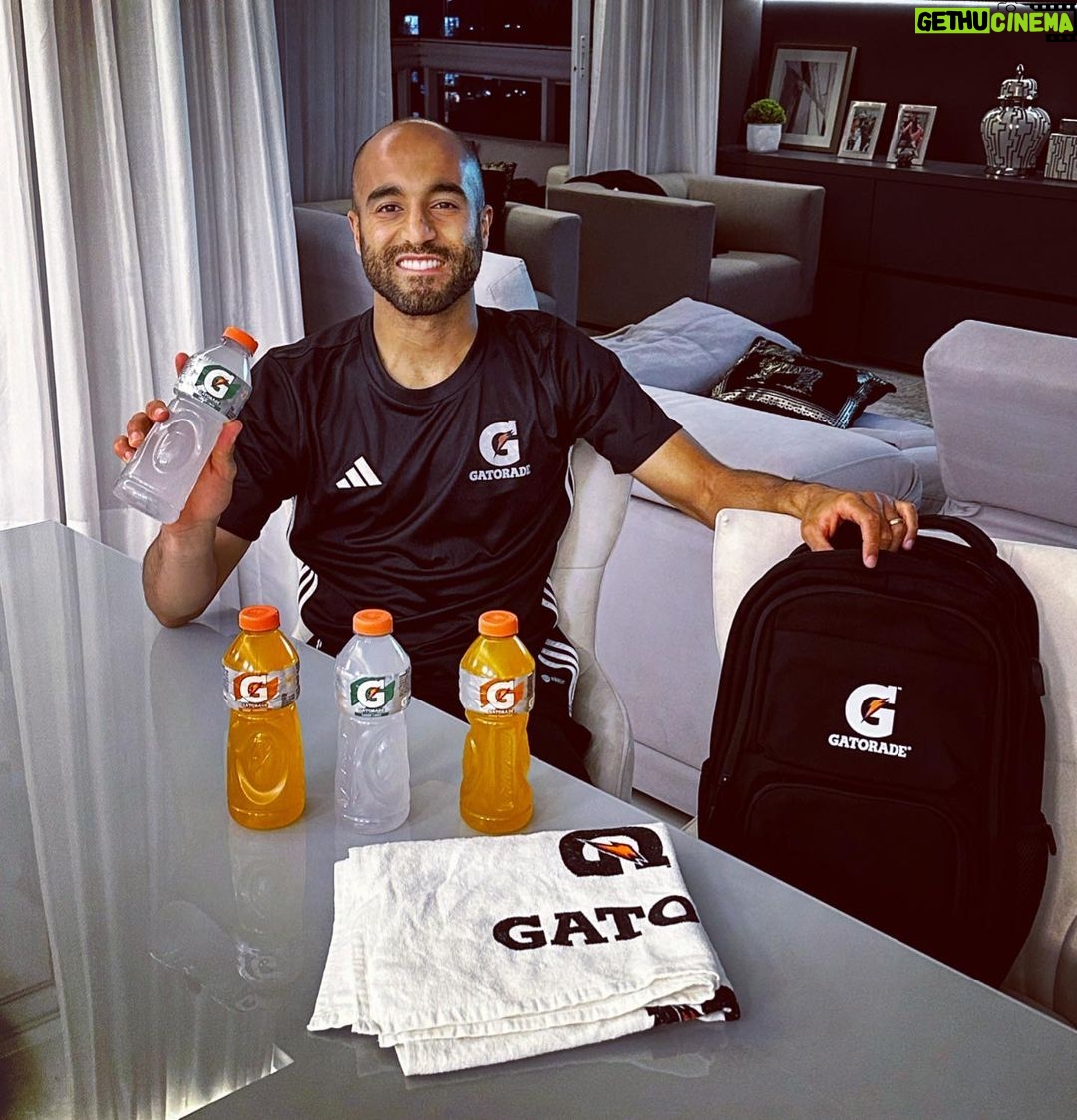 Lucas Moura Instagram - Valeu @gatoradebrasil! Pronto para as minhas férias! #SuaQueDá #TemSuorTemGatorade