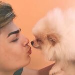 Lucas Santos Instagram – o cachorro é como a gente, cresce e vira um cachorrão 😂🐶 
foto anterior o Nerinho com 02 meses 🥰