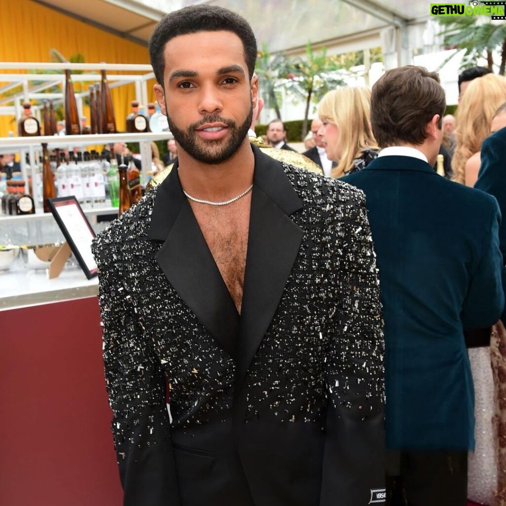 Lucien Laviscount Instagram - To Sir @eltonjohn, thank you for being the legend that you are and for continuing to do such amazing and inspiring work @ejaf