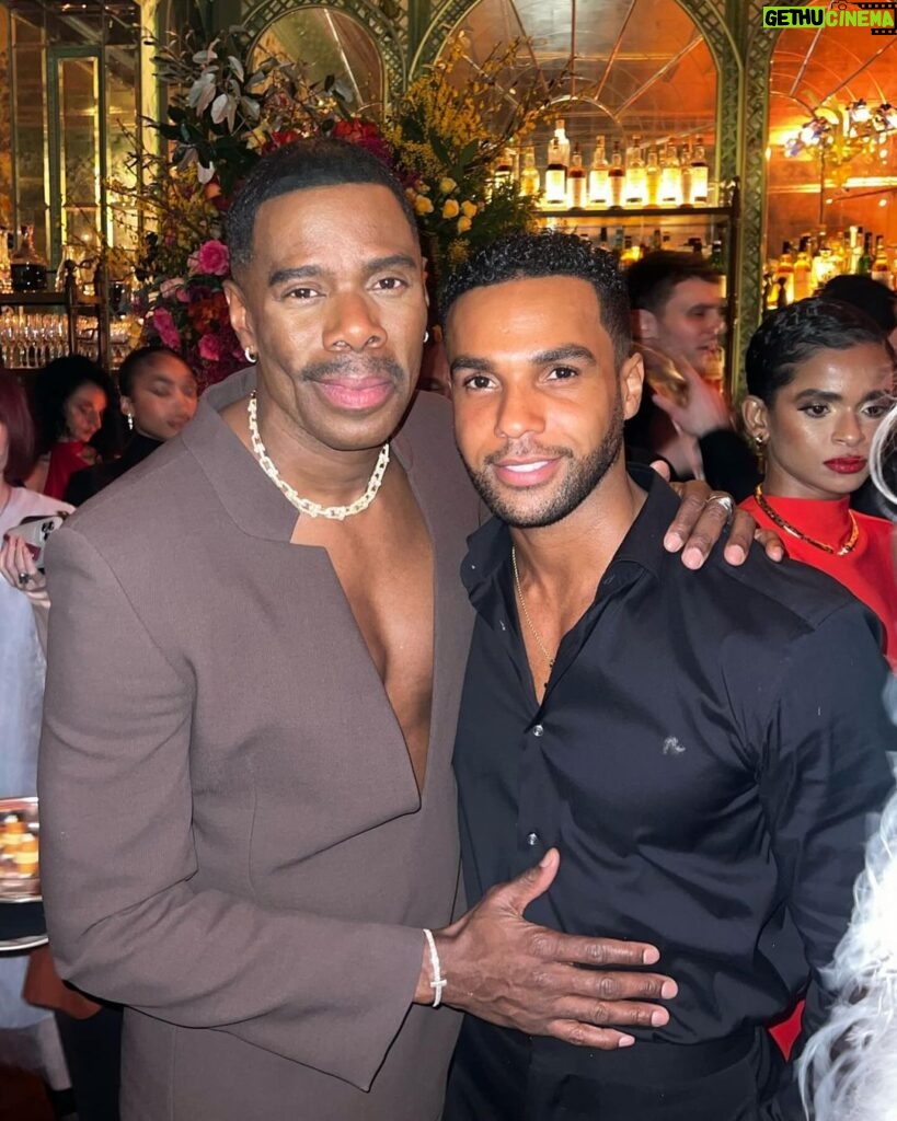 Lucien Laviscount Instagram - Thank you @chiomannadi & @britishvogue for such an incredible evening with these special people ✨✨✨ Annabel's