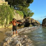 Lucien Laviscount Instagram - Rocks & Waves 🌊