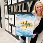Luisana Lopilato Instagram - Clase de pintura 👨‍🎨🎨 con amigas ❤️. La pasamos de 10! La verdad es que me tenía poca fe, pero me quedé contenta con el resultado final! ¿Qué opinan? 🤔#cumplegrace . Painting class 👨‍🎨🎨 with friends ❤️. I had little faith in myself, but I was happy with the results. What do you think? 🤔
