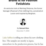 Luka Sabbat Instagram – First interview and look into @marking.distance With @gq 
Read article! Link in bio <3