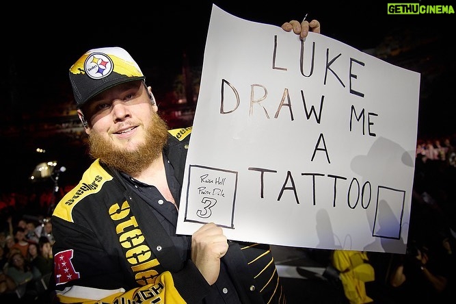 Luke Combs Instagram - Pittsburgh, let’s do that again real soon. 61k yinzers strong last night in the steel city. 📸: @davidbergman Acrisure Stadium