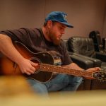 Luke Combs Instagram - Good to be back in the studio today… 📸: @zackmassey