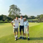 Luke Ishikawa Plowden Instagram - พาพ่อแม่ไปออกรอบ ⛳️ Enjoy kub 🤣☺️ Alpine Golf and Sports Club