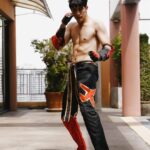 Luke Ishikawa Plowden Instagram - Jin Kazama 風間 仁 👊🏽 #halloween #tekken