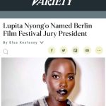 Lupita Nyong’o Instagram – Excited to announce that I have been named Jury President for the upcoming Berlin Film Festival! @berlinale