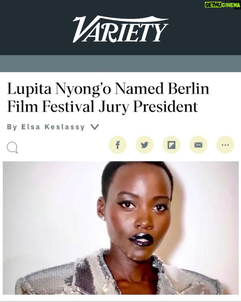 Lupita Nyong'o Instagram - Excited to announce that I have been named Jury President for the upcoming Berlin Film Festival! @berlinale