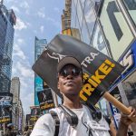 Lupita Nyong'o Instagram - We didn’t want to strike, but now is the time to take ACTION. Inspired, fired up and united on the picket line with my fellow actors and writers this week. I know we stand on the right side of history for a more fair, secure and dignified livelihood for the many. #SAGAFTRAStrong #WGAStrong