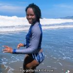 Lupita Nyong'o Instagram - I am a surfer!! 🏄🏿‍♀️ Ok ok ok... my boyfriend @selema’s a surfer and I am an eager poser! In celebration of him hosting the #XGames this month, I’m sharing my first foray into SURFING 😍 last year under the incredible guidance of @marcelocsurf of @puro_surf in El Salvador ❤️🇸🇻. I learned so much, faced major fears and had A LOT OF FUN!! Can’t wait to get back in the waves 🤙🏿🤙🏿🤙🏿 #LupitaTriesEverything #Surf #SurfLife #Stoked