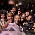 Lupita Nyong'o Instagram - I'll go anywhere to celebrate @davidoyelowo. Congrats to the @lawmenbassreeves team. Everyone, run and go watch this show on @paramountplus! Outfit: @prada or nada Jewelry: @debeers Styled by: @micaela Makeup: @nickbarose