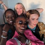 Lupita Nyong’o Instagram – Best time discovering my Eras era with my sister Fiona, @mssarahcatharinepaulson and her sister Rachel 💖💖💖💖! Earrings bejeweled by @debeersofficial and friendship bracelets by me… and some of you!! Thanks to all the Swifties for your suggestions — trading bracelets was super sweet 🍬