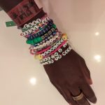 Lupita Nyong’o Instagram – Best time discovering my Eras era with my sister Fiona, @mssarahcatharinepaulson and her sister Rachel 💖💖💖💖! Earrings bejeweled by @debeersofficial and friendship bracelets by me… and some of you!! Thanks to all the Swifties for your suggestions — trading bracelets was super sweet 🍬