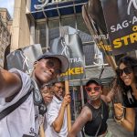 Lupita Nyong'o Instagram - We didn’t want to strike, but now is the time to take ACTION. Inspired, fired up and united on the picket line with my fellow actors and writers this week. I know we stand on the right side of history for a more fair, secure and dignified livelihood for the many. #SAGAFTRAStrong #WGAStrong