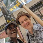 Lupita Nyong'o Instagram - We didn’t want to strike, but now is the time to take ACTION. Inspired, fired up and united on the picket line with my fellow actors and writers this week. I know we stand on the right side of history for a more fair, secure and dignified livelihood for the many. #SAGAFTRAStrong #WGAStrong