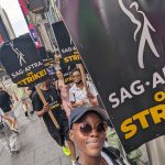 Lupita Nyong'o Instagram - We didn’t want to strike, but now is the time to take ACTION. Inspired, fired up and united on the picket line with my fellow actors and writers this week. I know we stand on the right side of history for a more fair, secure and dignified livelihood for the many. #SAGAFTRAStrong #WGAStrong
