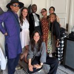 Lupita Nyong'o Instagram - Tonys BTS with the team! For big nights and small ones too, I love the little details as commemorations to take in and appreciate life experiences. I’m so grateful for the collaborators who brought their individual talents to make a collective statement on Tonys Night. We made the day a big party to celebrate our dear Saheem and theater’s ability to bring people together in shared spaces, to think, feel, learn, laugh, wonder and love! Here’s to THAT! ❤️ 🎭 1: The squad! 🙏🏿 2: @nickbarose who brings an endlessly inspired hand to eyes, lips, face, and cheeks! 💄 3: The birthday girl and stylist, @micaela, who Fairy Godmother to both me and @saheemscene on his big night. 🧁🌟 4: Jewelry by @debeersofficial RVL Collection. Complimentary manicure by @sonyameesh 🩶🩶 5: @mishajapanwala! Y’all know who she is now! 🎽🩻 🙌🏿 6: Henna head art by @hennabysabeen with clean shave by @mrbarberj. Keep scrolling to read about Sabeen’s homage to East African and South Asian cultures in her design. 🌍🌏 7: Our Tony nominee and Our Plus-Ones: @saheemscene! @dedeayitedesign @michaelthurber ❤️❤️❤️ 8: A Saheem Photo Cake! Courtesy of @creeinnyc! 🍰 🖌️HENNA ART INSPIRATION: We had the words sculptural, sharp & solid as our guides to compliment Misha's work. And then I visited the Kenyan artist, Wangechi Mutu's exhibition entitled INTERTWINED, and it all solidified for us! Wangechi, like Misha interrogates the representation of the female body, and in her piece, In Two Canoe the human body morphs into the plant body, exploring a fantastical hybridity that alludes to "the fertility, femininity and symbiosis captured in the object's very doubled form." So, we went with a leaves motif because of their ability to be both geometric and organic. They grow within the bounds of a very elaborate system and are still able to improvise to INSIST on their survival and growth, and that's exactly what I am keen to do in this season of my life. There's also a quiet homage to the kofia/kufi worn in both our East African and South Asian cultures as well as it being a symbol of African-American pride - a salute to our new homeland! ‌