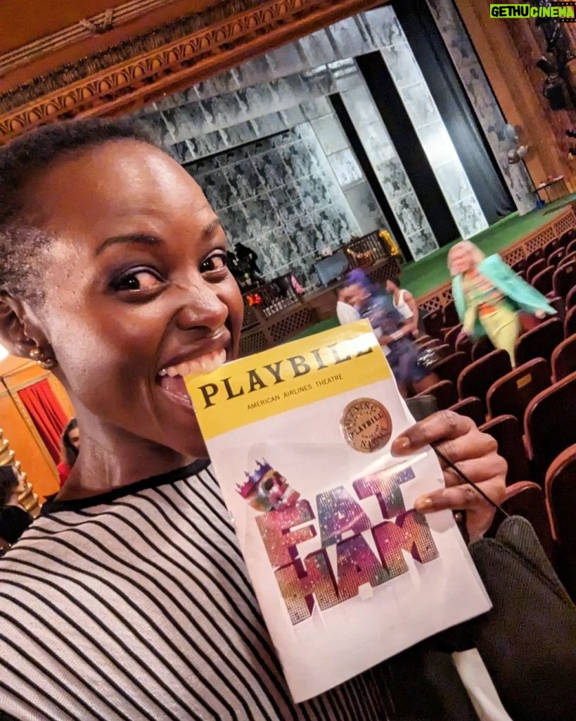 Lupita Nyong'o Instagram - I ATE UP @fathambway! And you will too. This one is for repeat viewing!!!! : So incredibly proud of my chosen blood @saheemscene on his FUN, FUNNY & FABULOUS Broadway directorial debut. : @jwijames the playwright gives us no choice but to show up and shake with laughter. : And the CAST is PRECIOUS American Airlines Theatre