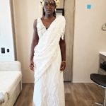 Lupita Nyong’o Instagram – Celebrating @therealruthecarter, #BlackPanther #WakandaForever costume designer(swipe ↔️ for context).

Ruth is all about collaboration and cultural appreciation and here is an example:
:
When I went into my first fitting for #WakandaForever, Ruth was still trying to figure out Nakia’s look for Ramonda’s funeral. She shared some concept art with me and wanted to hear my thoughts and ideas. I had been in Kenya earlier that year, and my sister Fiona had attended a friend’s Rwandan wedding in full Rwandese regalia. I was blown away by how elegant she looked, how gracefully her clothing flowed. I shared the photo with Ruth and she loved it too. So, just like that, it became the basis of inspiration for Nakia’s look and this is the final result. Ruth took it and RAN a MARATHON with it!
:
It is one of my favorite costumes of all time. The full look did not make an appearance in the movie (you only see a close-up of my face with the incredible head piece and face paint inspired by the Omo tribe of Ethiopia) so enjoy it with me here.
:
And let’s give Ruth all her flowers, for highlighting, preserving, elevating and inspiring afro-historic and afro-futuristic style! Congratulations on the well-deserved #Oscars win for Best Costume in a Motion Picture.