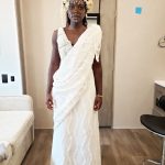 Lupita Nyong'o Instagram - Celebrating @therealruthecarter, #BlackPanther #WakandaForever costume designer(swipe ↔️ for context). Ruth is all about collaboration and cultural appreciation and here is an example: : When I went into my first fitting for #WakandaForever, Ruth was still trying to figure out Nakia's look for Ramonda's funeral. She shared some concept art with me and wanted to hear my thoughts and ideas. I had been in Kenya earlier that year, and my sister Fiona had attended a friend's Rwandan wedding in full Rwandese regalia. I was blown away by how elegant she looked, how gracefully her clothing flowed. I shared the photo with Ruth and she loved it too. So, just like that, it became the basis of inspiration for Nakia's look and this is the final result. Ruth took it and RAN a MARATHON with it! : It is one of my favorite costumes of all time. The full look did not make an appearance in the movie (you only see a close-up of my face with the incredible head piece and face paint inspired by the Omo tribe of Ethiopia) so enjoy it with me here. : And let's give Ruth all her flowers, for highlighting, preserving, elevating and inspiring afro-historic and afro-futuristic style! Congratulations on the well-deserved #Oscars win for Best Costume in a Motion Picture.