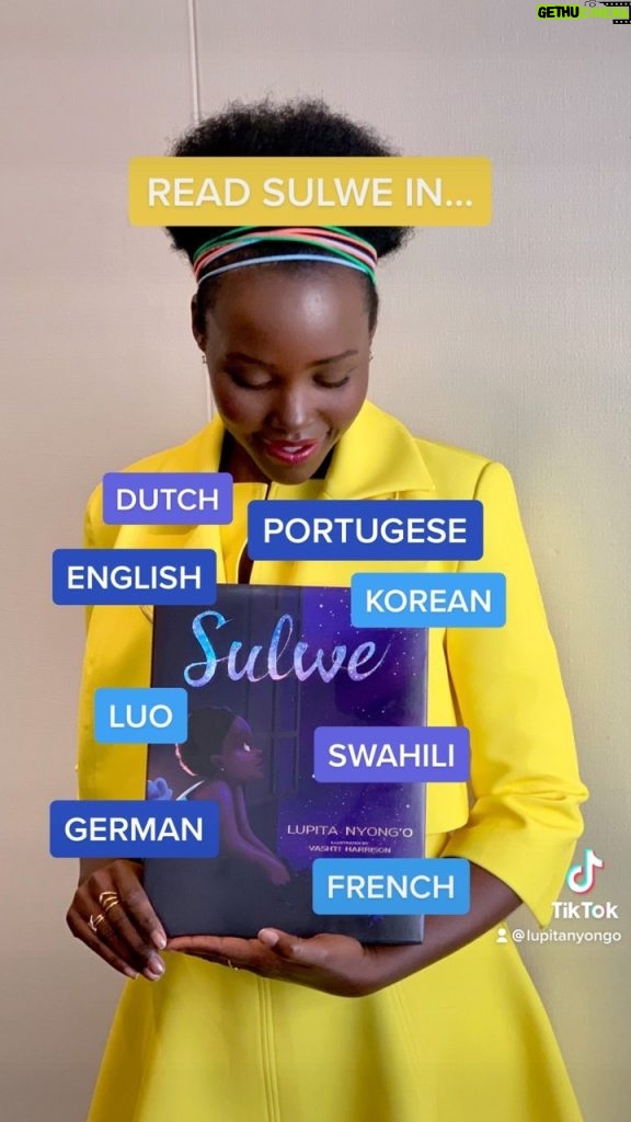Lupita Nyong'o Instagram - In honor of International #MotherTongueDay, sharing what languages my book #Sulwe is available in. Fun fact - it was translated into my #mothertongue Luo by my grandfather!