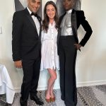 Lupita Nyong'o Instagram - Tonys BTS with the team! For big nights and small ones too, I love the little details as commemorations to take in and appreciate life experiences. I’m so grateful for the collaborators who brought their individual talents to make a collective statement on Tonys Night. We made the day a big party to celebrate our dear Saheem and theater’s ability to bring people together in shared spaces, to think, feel, learn, laugh, wonder and love! Here’s to THAT! ❤️ 🎭 1: The squad! 🙏🏿 2: @nickbarose who brings an endlessly inspired hand to eyes, lips, face, and cheeks! 💄 3: The birthday girl and stylist, @micaela, who Fairy Godmother to both me and @saheemscene on his big night. 🧁🌟 4: Jewelry by @debeersofficial RVL Collection. Complimentary manicure by @sonyameesh 🩶🩶 5: @mishajapanwala! Y’all know who she is now! 🎽🩻 🙌🏿 6: Henna head art by @hennabysabeen with clean shave by @mrbarberj. Keep scrolling to read about Sabeen’s homage to East African and South Asian cultures in her design. 🌍🌏 7: Our Tony nominee and Our Plus-Ones: @saheemscene! @dedeayitedesign @michaelthurber ❤️❤️❤️ 8: A Saheem Photo Cake! Courtesy of @creeinnyc! 🍰 🖌️HENNA ART INSPIRATION: We had the words sculptural, sharp & solid as our guides to compliment Misha's work. And then I visited the Kenyan artist, Wangechi Mutu's exhibition entitled INTERTWINED, and it all solidified for us! Wangechi, like Misha interrogates the representation of the female body, and in her piece, In Two Canoe the human body morphs into the plant body, exploring a fantastical hybridity that alludes to "the fertility, femininity and symbiosis captured in the object's very doubled form." So, we went with a leaves motif because of their ability to be both geometric and organic. They grow within the bounds of a very elaborate system and are still able to improvise to INSIST on their survival and growth, and that's exactly what I am keen to do in this season of my life. There's also a quiet homage to the kofia/kufi worn in both our East African and South Asian cultures as well as it being a symbol of African-American pride - a salute to our new homeland! ‌