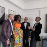 Lupita Nyong’o Instagram – Tonys BTS with the team! For big nights and small ones too, I love the little details as commemorations to take in and appreciate life experiences. I’m so grateful for the collaborators who brought their individual talents to make a collective statement on Tonys Night. We made the day a big party to celebrate our dear Saheem and theater’s ability to bring people together in shared spaces, to think, feel, learn, laugh, wonder and love! Here’s to THAT! ❤️ 🎭

1: The squad! 🙏🏿

2: @nickbarose who brings an endlessly inspired hand to eyes, lips, face, and cheeks! 💄

3: The birthday girl and stylist, @micaela, who Fairy Godmother to both me and @saheemscene on his big night. 🧁🌟

4: Jewelry by @debeersofficial RVL Collection. Complimentary manicure by @sonyameesh 🩶🩶

5: @mishajapanwala! Y’all know who she is now! 🎽🩻 🙌🏿

6: Henna head art by @hennabysabeen with clean shave by @mrbarberj. Keep scrolling to read about Sabeen’s homage to East African and South Asian cultures in her design. 🌍🌏

7: Our Tony nominee and Our Plus-Ones: @saheemscene! @dedeayitedesign @michaelthurber ❤️❤️❤️

8: A Saheem Photo Cake! Courtesy of @creeinnyc! 🍰

🖌️HENNA ART INSPIRATION:
We had the words sculptural, sharp & solid as our guides to compliment Misha’s work. And then I visited the Kenyan artist, Wangechi Mutu’s exhibition entitled INTERTWINED, and it all solidified for us! Wangechi, like Misha interrogates the representation of the female body, and in her piece, In Two Canoe the human body morphs into the plant body, exploring a fantastical hybridity that alludes to “the fertility, femininity and symbiosis captured in the object’s very doubled form.” So, we went with a leaves motif because of their ability to be both geometric and organic. They grow within the bounds of a very elaborate system and are still able to improvise to INSIST on their survival and growth, and that’s exactly what I am keen to do in this season of my life.

There’s also a quiet homage to the kofia/kufi worn in both our East African and South Asian cultures as well as it being a symbol of African-American pride – a salute to our new homeland!
‌