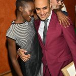 Lupita Nyong'o Instagram - One of the sweetest joys in life is watching your dear friends blossom, so let me take a moment to give it up for my heart blood, Saheem Ali (@saheemscene)🌻🌻🌻 In his directorial debut on Broadway this year, Saheem scored a Tony nomination for Best Direction of a Play for the tour-de-force, laugh-out-loud @fathambway. When I was 14 years old, Saheem and I met onstage in Kenya – he was Mercutio, I was Juliet. We didn't become friends until 15 years later when we met in NY, both out of college and trying to figure out life as immigrants. We met up at a reading of a new play, and on our walk to get some tea (like true Kenyans), he opened up to me in an unprecedented way, and I followed suit. Our friendship grew steadily from that point. We've sprouted creatively, navigated life’s thorns, and branched out together in a way that has made my life better and brighter over the last decades. So today, join me in stopping to smell the roses in honor of Saheem and all the friends who help us belong, make us belly laugh, and inspire us to invest in ourselves and our dreams. 💗🌼 I love you, Saheem! Can’t wait to celebrate you tomorrow night at the #TonyAwards. 🌟