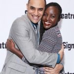 Lupita Nyong'o Instagram - One of the sweetest joys in life is watching your dear friends blossom, so let me take a moment to give it up for my heart blood, Saheem Ali (@saheemscene)🌻🌻🌻 In his directorial debut on Broadway this year, Saheem scored a Tony nomination for Best Direction of a Play for the tour-de-force, laugh-out-loud @fathambway. When I was 14 years old, Saheem and I met onstage in Kenya – he was Mercutio, I was Juliet. We didn't become friends until 15 years later when we met in NY, both out of college and trying to figure out life as immigrants. We met up at a reading of a new play, and on our walk to get some tea (like true Kenyans), he opened up to me in an unprecedented way, and I followed suit. Our friendship grew steadily from that point. We've sprouted creatively, navigated life’s thorns, and branched out together in a way that has made my life better and brighter over the last decades. So today, join me in stopping to smell the roses in honor of Saheem and all the friends who help us belong, make us belly laugh, and inspire us to invest in ourselves and our dreams. 💗🌼 I love you, Saheem! Can’t wait to celebrate you tomorrow night at the #TonyAwards. 🌟
