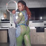 Lupita Nyong'o Instagram - Suited up for 2023! 💚💙 #BlackPanther #WakandaForever