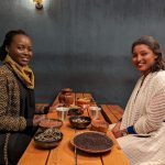 Lupita Nyong'o Instagram - Addis Ababa is a city rich with history and culture. As the capital of Africa’s only country NEVER to be colonized, there is an undeniable confidence to the energy of the place. Here are some of the wonderful people and places that left an impression on me: : Photo 2&3 - Shola is one of Addis’ larger open-air markets.  Lots of locally grown spices and grains can be found here. And, as I was walking through, I came across these guys playing foosball and I had to jump in - I lost miserably! : Photo 4 - Chef Yohanis Gebreyesus’ unique restaurant, Asabet features fish as part of every course of the meal - yes, including dessert! His contemporary take on traditional recipes combines his passions for both food and art. I was lucky enough to have him teach me how to make his Ethiopian-style ravioli! : Photo 5 - Dr. Solomon Getaneh is a historian and theologian. We visited Kiddus Raguel (pictured here), the oldest church in Addis Ababa, and he also taught me a lot about the ancient vegan traditions in Ethiopia. Fun fact: traditionally, Ethiopians eat vegan for 250 days of the year! : Photo 6 - Zertihun Guddisa is the manager of Selo Tella Bar. She was taught the craft of brewing the indigenous alcoholic beverage, tella, when she was 15, an art that is passed down by women in the family. Now she works at crafting commercial quantities of this Ethiopian beer, keeping the tradition alive and women employed. : Photo 7&8 - I met hip hop artist Kassmasse at Shifta Foods. Kassmasse is one of the most influential Ethiopian artists right now and it was great to chat with him over some delicious African Caribbean-inspired vegan food! : Photo 9 & 10 - Meskerem Assegued is the visionary behind Zoma Contemporary Art Centre, a living museum where she has grown indigenous plants for the people to experience the natural potential of Ethiopia. The Center celebrates ancient techniques in art, architecture and food production. I was lucky enough to visit it, and it took my breath away. These textured walls, for instance, are made of fermented mud and straw, and they can last hundreds of years. I highly recommend you check it out!