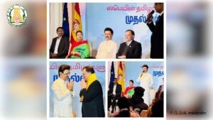 M. K. Stalin Instagram - ஸ்பெயினில்தான் இருக்கிறோமா அல்லது அன்னைத் தமிழ்நாட்டிற்குத் திரும்பிவிட்டோமா என்று எண்ணத்தகுந்த வாஞ்சையான வரவேற்பை அளித்த ஸ்பெயின் வாழ் தமிழர்களின் அன்புக்கிடையில்...

#Madrid