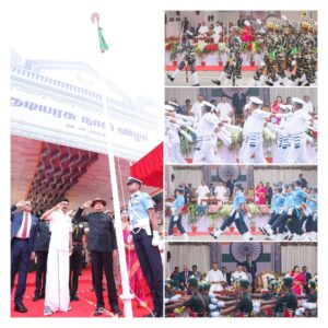 M. K. Stalin Instagram - Happy Republic Day to all my fellow citizens!

Today, let's renew our commitment to the values that define our Indian Union - diversity, equality, and unity. As we look ahead, may the coming year dismantle divisive policies, embracing an inclusive vision that truly represents the spirit of #INDIA.

#RepublicDay2024