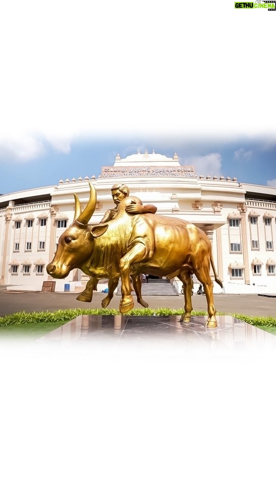 M. K. Stalin Instagram - முத்தமிழ் வளர்த்த மதுரையில் தமிழினத்தின் தொன்மையின் சின்னமாகக் கீழடி அருங்காட்சியகம், அறிவெழுச்சியின் அடையாளமாகக் கலைஞர் நூற்றாண்டு நூலகம் ஆகியவற்றின் வரிசையில் தமிழ் வீரத்துக்கான களமாகக் 'கலைஞர் நூற்றாண்டு ஏறுதழுவுதல் அரங்க'த்தைத் திறந்து வைத்தேன். மூன்றாண்டுகளில் முப்பெரும் கட்டமைப்புகளை மதுரையில் உருவாக்கியதுதான் கழக ஆட்சி! மாறாக, அறிவித்து 8 ஆண்டுகளாகியும் செங்கல்லோடு நிற்கும் ஒன்றிய அரசின் திட்டம் உங்கள் நினைவுக்கு வருகிறதா!